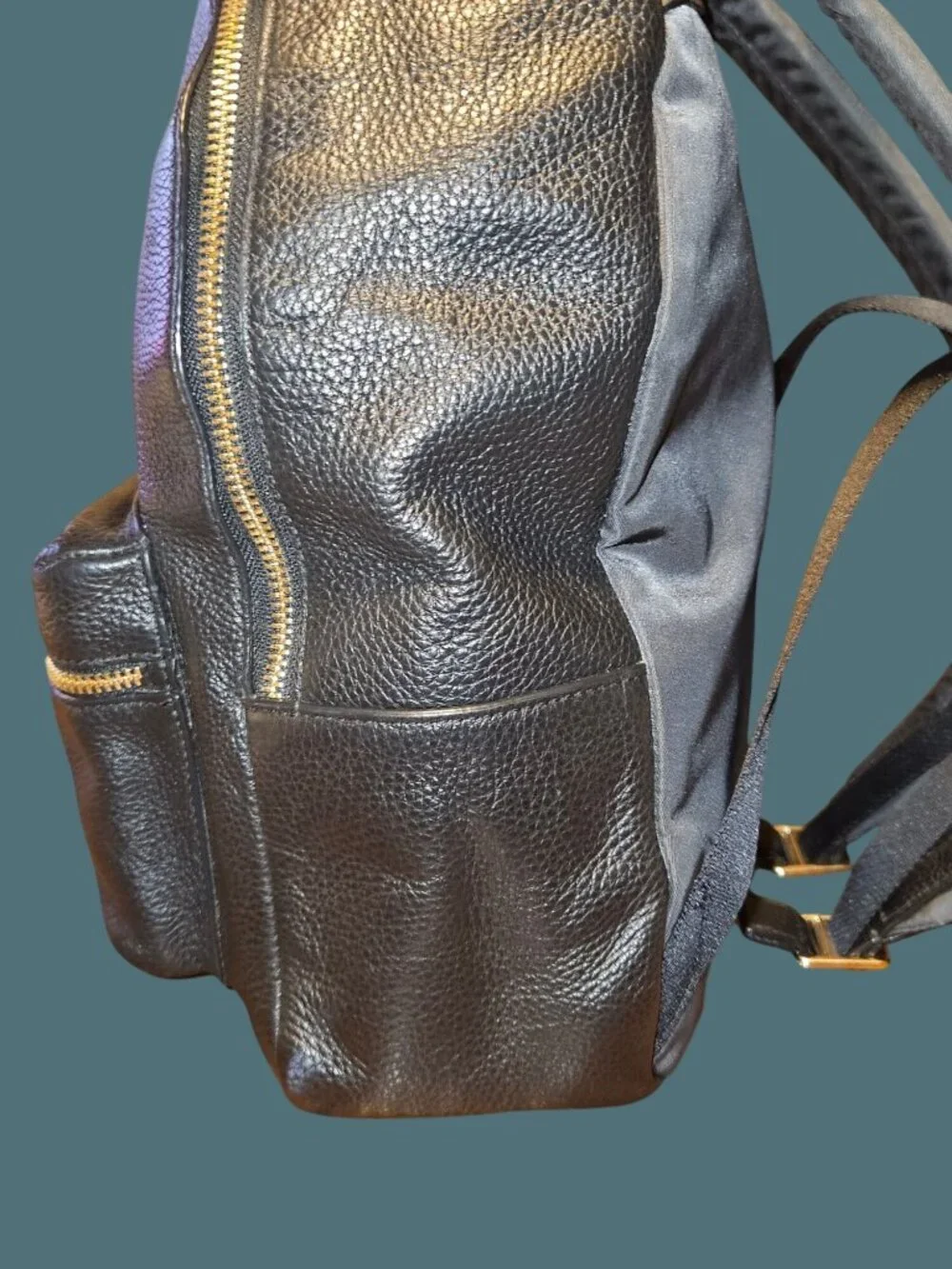 Coach Black Pebbled Leather Medium Charlie Adjustable Straps Backpack